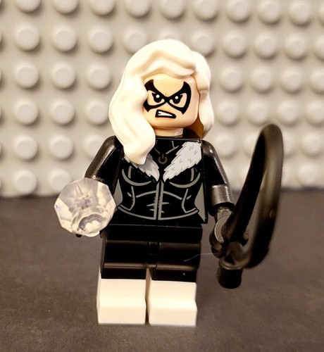 LEGO Marvel Black Cat Minifigure - 76178 Daily Bugle Spiderman Super Hero NEW - Picture 1 of 8