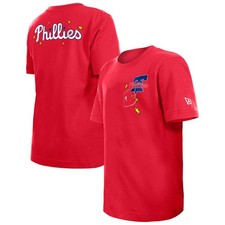 Youth New Era Red Philadelphia Phillies Stars  Cap T-Shirt