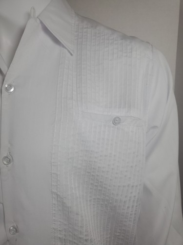 Camisa Guayabera Para Hombre Mediana Blanca Bordada Yuca - Imagen 9 de 15