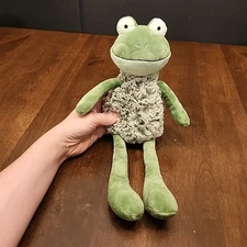 14" Mary Meyer frog plush Long Legs And Arms Green Fuzzy Body