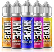 HYPE Eliquid 50ml 5 Pack Flavours 0mg Vape Juice Shortfill E Liquid 239.80 per litre