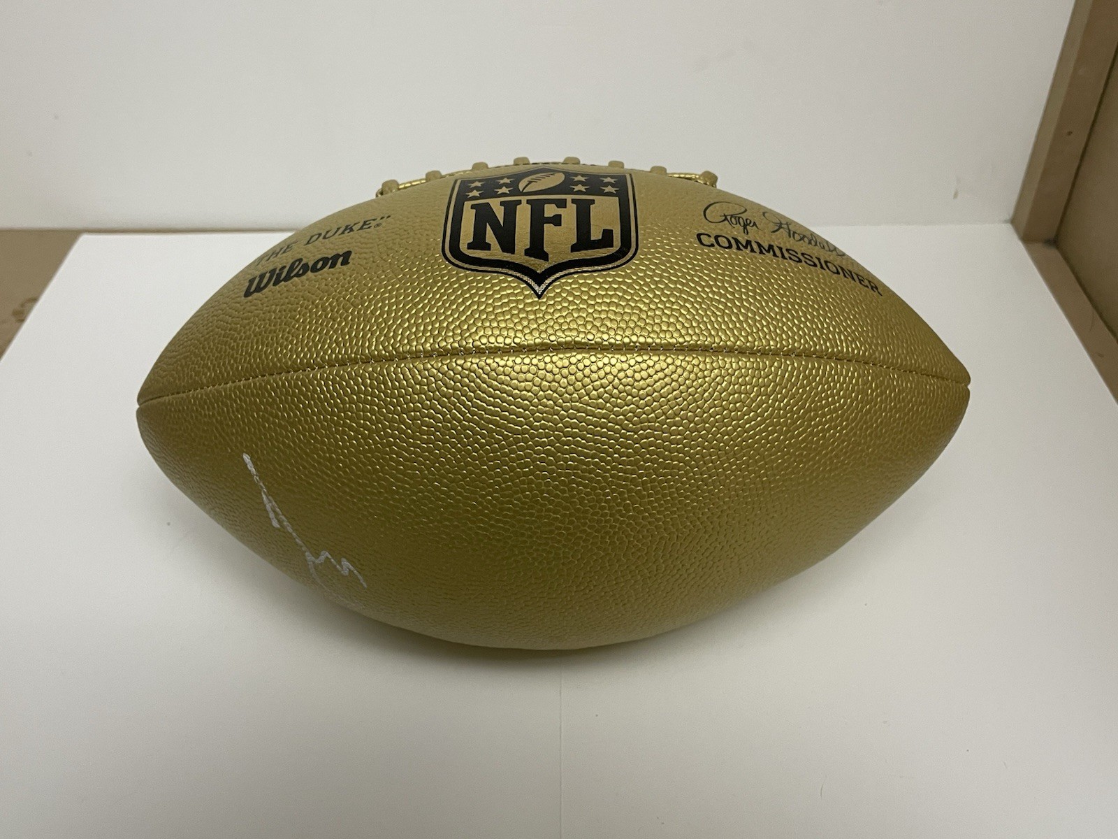 Larry Fitzgerald Autographed Signed Arizona Cardinals Gold Edition NFL Football Jsa Coa 