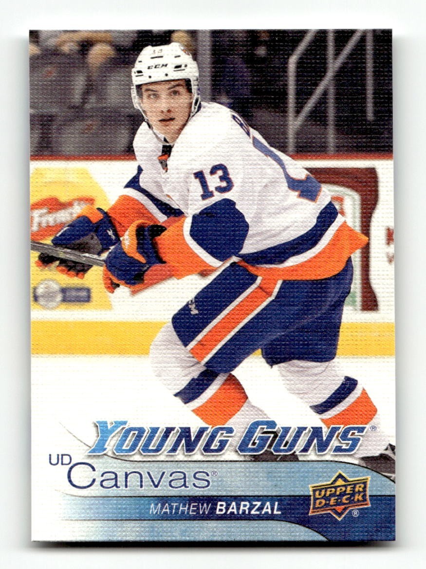 2016-17 Upper Deck Canvas #C107 Mathew Barzal Young Guns