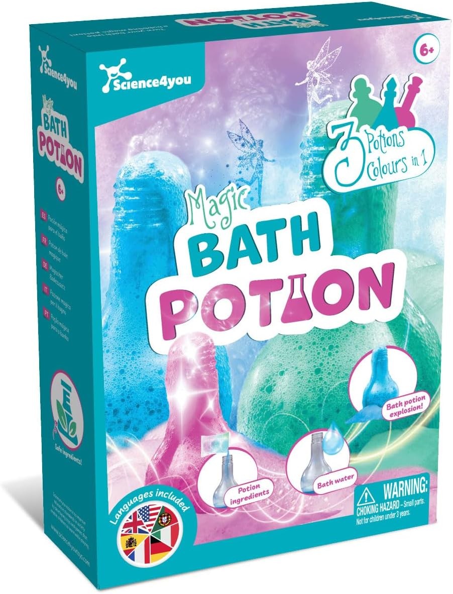 Science4you Bath Potions for Kids +6 – Potions Making Kit, Bath Bombs, Educat