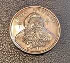 A Vintage Merry Christmas Troy OZ .999 Silver Round - Coin 20