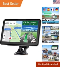Advanced GPS Navigation for Trucks – 7-Inch Screen, Voice Alerts, Lifetime Maps