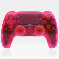 Killscreen Triple Neon Clear PS5 Controller Pro DualSense Atomic Hair Triggers