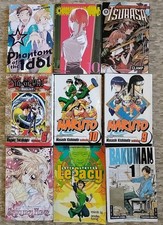 9 Manga Book Lot Chainsaw Man Naruto 9 10 Yu-Gi-Oh Bakuman Tsubasa Non-Mint