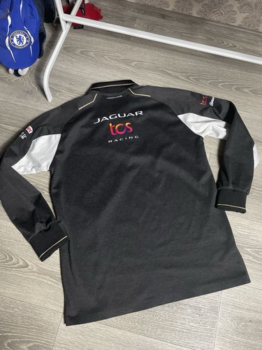 Jaguar TCS Racing Men's Size L Large Long Sleeve Pro Team Formula 1 Gray Race - Picture 8 of 9