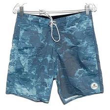 Billabong Recycler Series Swim Boardshorts Blue Swirl Pattern Mens 28 M107CALT