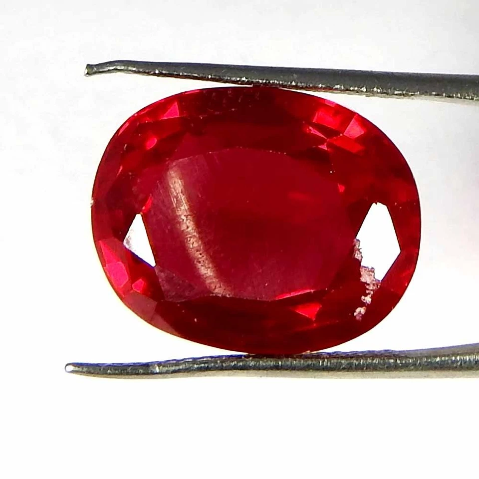 15.90CtsNatural 16x12x7 Imitation Ruby Oval Cut Cabochon Loose Gemstones - Image 2 of 3