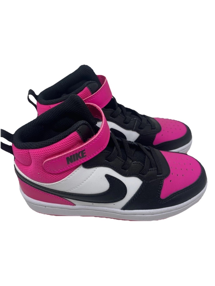 NEW Nike Court Borough Mid 2 PSV Fierce Pink Black Youth