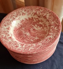 EIT English Ironstone Suppenteller Holzkarren...