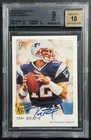 TOM BRADY BGS 9 2002 TOPPS GALLERY FOOTBALL #G-TB AUTO AUTOGRAPH PATRIOTS MINT