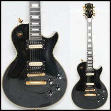 EDWARDS by ESP E-LP Les Paul Custom Black, early model, extra-thick neck, ebony