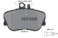 Bremsbelagsatz Scheibenbremse Q+ Textar 2143905 FüR Mercedes Klasse S202 W202