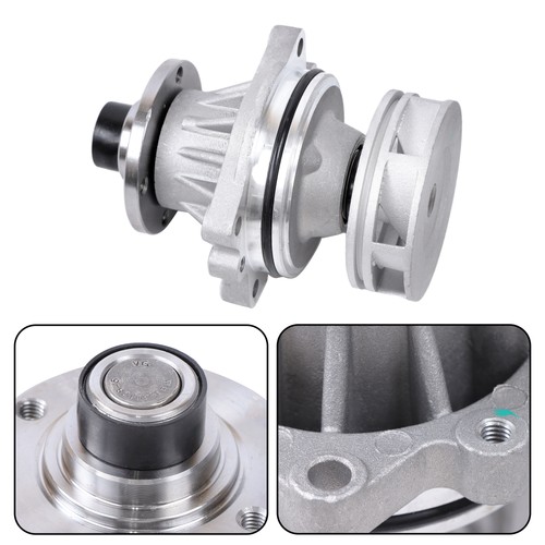 For BMW E39 X5 E53 E46 Water Pump (Metal Impeller) + Fan Clutch + Pulley Kit 3Pc - Picture 5 of 14