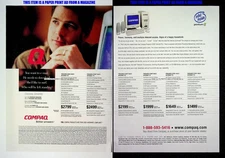 Compaq Desktop PC Computer 1999 Trade Print Magazine Ad Poster ADVERT