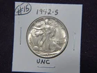 1942-S Walking liberty half in uncirculated condition # 15