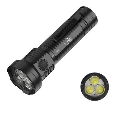 ELFGO 4000Lumens Outdoor Flashlight,LED Flashlight Flash Light Duty Rechargeable