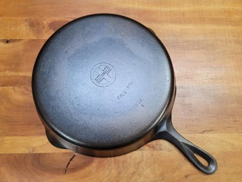 Griswold Cast Iron Skillet #10 Small Logo Erie PA 716A Fully Restored!!