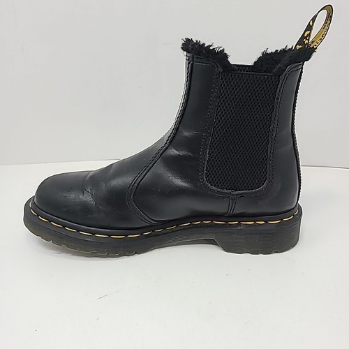 Dr. Martens Leonore 2976 Chelsea Boots mit Kunstfell gefüttert schwarz Gr. 7 mit Pflegeset - Bild 8 von 20