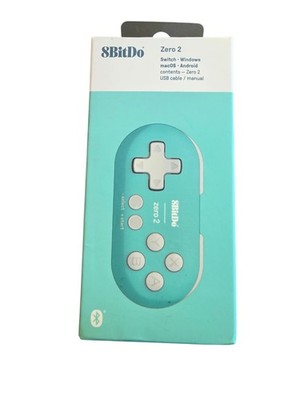 Teal 8Bitdo Zero 2 Bluetooth Gamepad for the Switch/Windows/Mac/Android/Pie