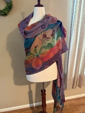 Jean-Louis Scherrer Multicolor Pashmina Scarf