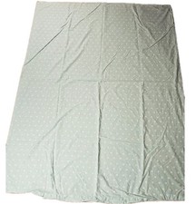 Pottery Barn Kids Twin Duvet Cover Organic Cotton Aqua White Hearts Print Soft