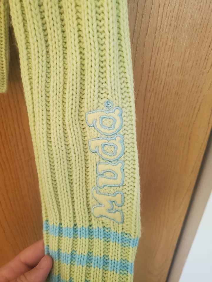 Suéter Vintage Y2K Mudd Meninas Gola Alta Verde Tamanho XL - Imagem 4 de 4