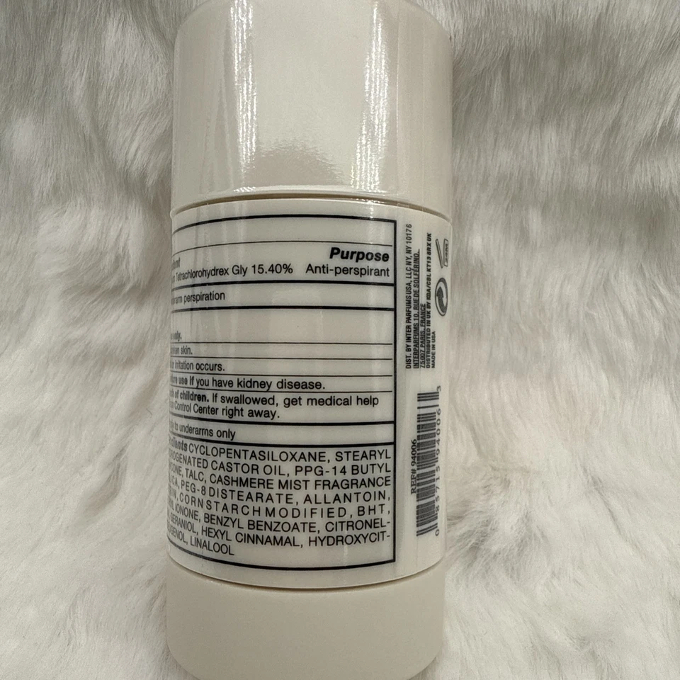 Desodorante en barra Donna Karan Cashmere Mist antitranspirante para mujer 1,7 oz - sellado Foto 4 de 4