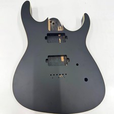 DIY Basswood Electric Guitar Body Black Matte Texture Upgrade-Ready Replacement