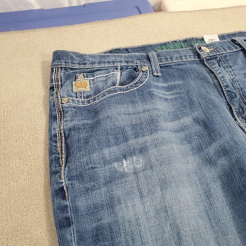 Cinch Grant Jeans Herren 40x34 Blau Boot Cut Relaxed Fit Faded Dark Wash Denim - Bild 4 von 13