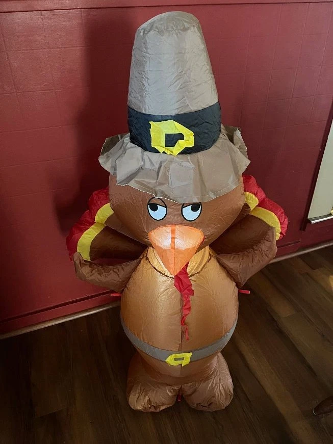 Pumpkin Hollow Airblown Outdoor/indoor Turkey Inflatable Decoration Thanksgiving