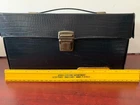 Vintage Nintendo NES 10 Game Black Faux Leather Carrying Case 11”W x 6”Hx5.75”D