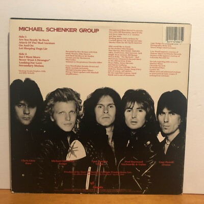 Michael Schenker Group MSG LP Album 1981 Chrysalis PV 41336 VG+ | eBay