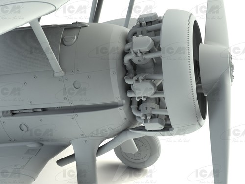 ICM 32040 Gloster Gladiator Mk.I WWII British Fighter 1/32 Plastikbausatz - Bild 4 von 15