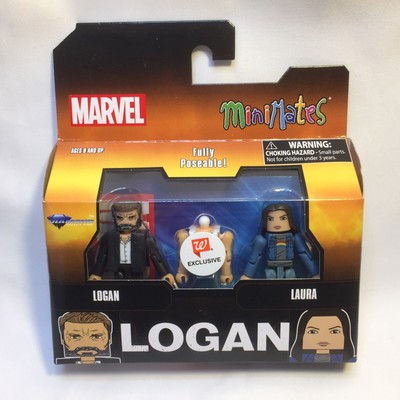 Neu Marvel Minimates Logan Figurenset Logan & Laura Walgreen exklusives Spielzeug