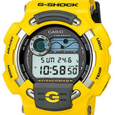 MINT RARE '98 Casio G-Shock FISHERMAN MEN IN YELLOW MINT RARE '98 Casio G-Shock FISHERMAN MEN IN YELLOW