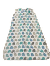 Halo Sleep Sack Wearable Blanket Micro fleece Elephant Print Gray Large 12-18 Mo