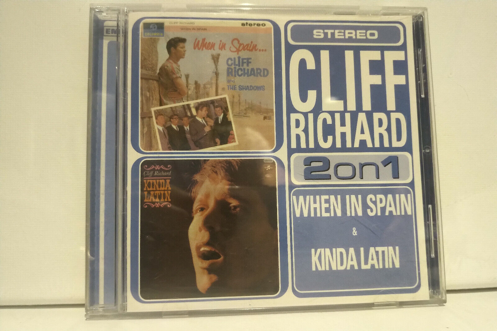 rare CLIFF RICHARD 2-on-1 CD When In Spain (1963) & Kinda Latin (1966) 24 songs