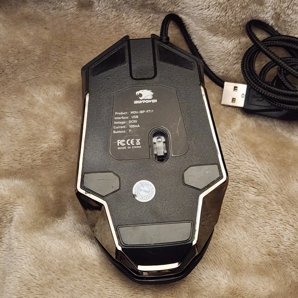 iBuypower MOU-IBP-9711 Wired Gaming Mouse 7-Button USB I Buy Power, Qwik Ship! - Image 4 of 4