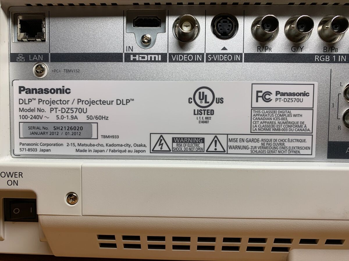 Panasonic PT-DZ570U DLP Projector for sale online | eBay Panasonic PT-DZ570U DLP Projector for sale online | eBay