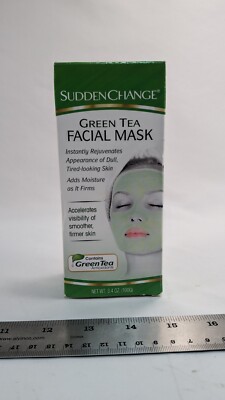Sudden Change Green Tea Antioxidants Facial Mask 3.4oz Rejuvenate Dull Skin