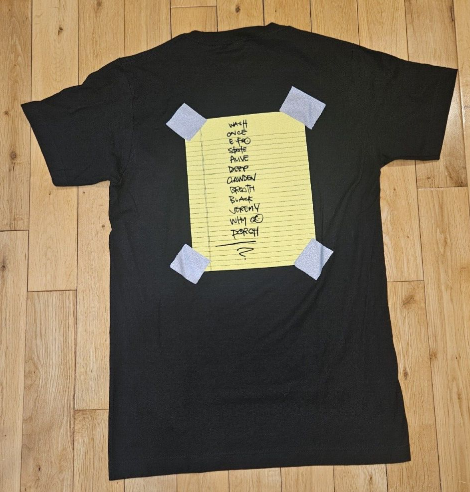 T-shirt Pearl Jam Ufficiale Nera Maglietta Ufficiale Pearl Jam Stickman – Nuova Con Etichette, Nera, Taglie Uomo Abbigliamento Musicale Uomo - Foto 3