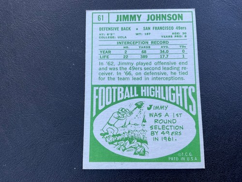 1968 TOPPS FOOTBALL CARDS #3-72 PICK CARDS YOU WANT - Picture 173 of 203