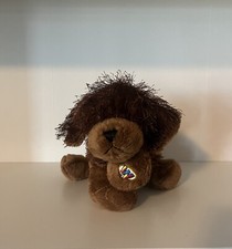 Ganz Webkinz Brown Plush Puppy Shaggy Stuffed Animal Toy HM195 NO CODE Dog 9"
