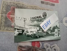1950s SIGNAL GAS SERVICE STATION, 4X6 B&W PHOTO REPRINT BRAND NEW 