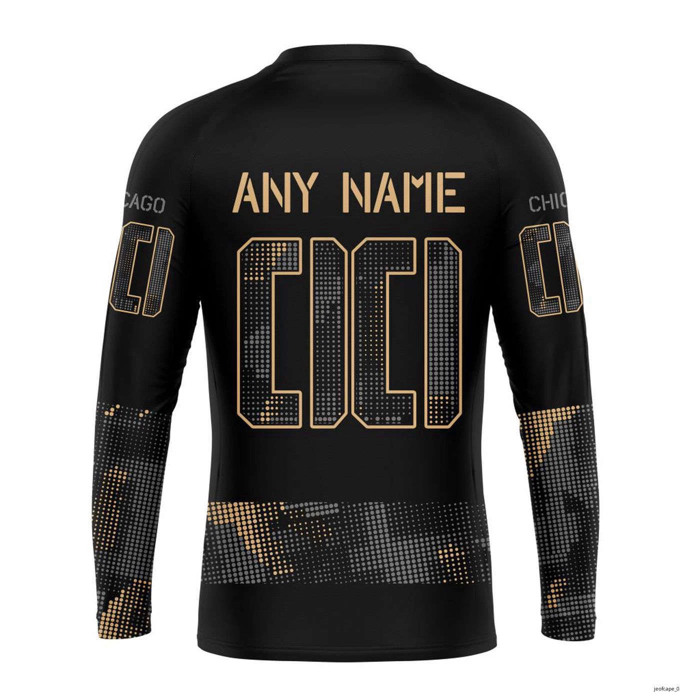 Chicago Blackhawks Personalized Military Appreciation Hoodie