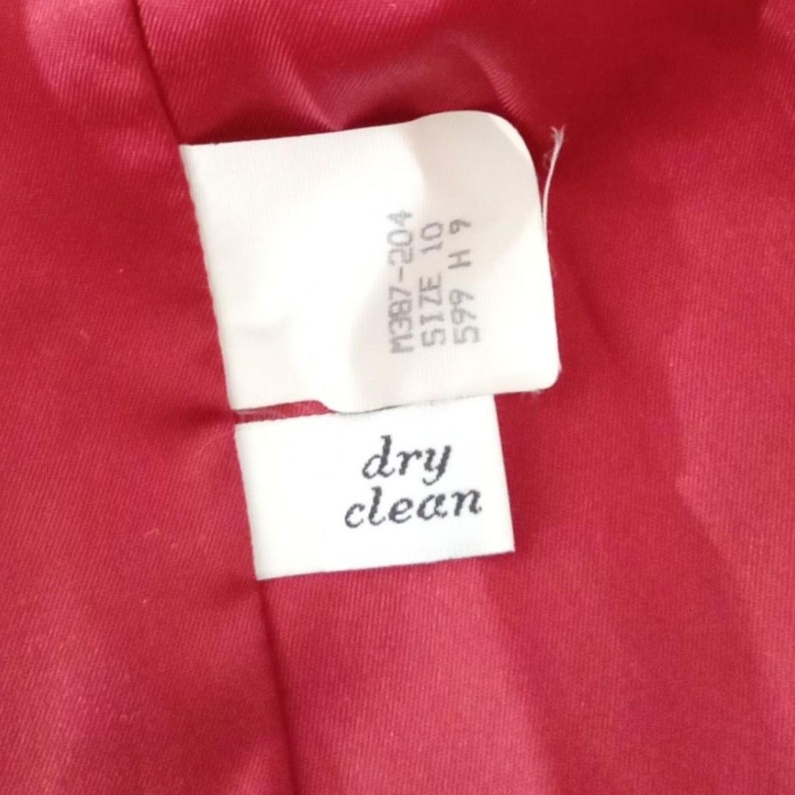 Pendleton Jacket Size 10 Red Wool 1 Button Lined … - image 3